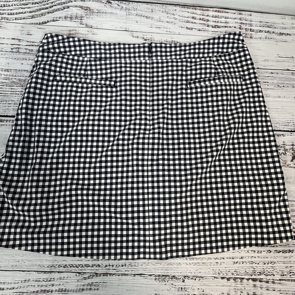 Lady Hagen Skirt Skort size 12 Bue White Gingham Stretch Modest Sports Outdoor - Picture 6 of 8
